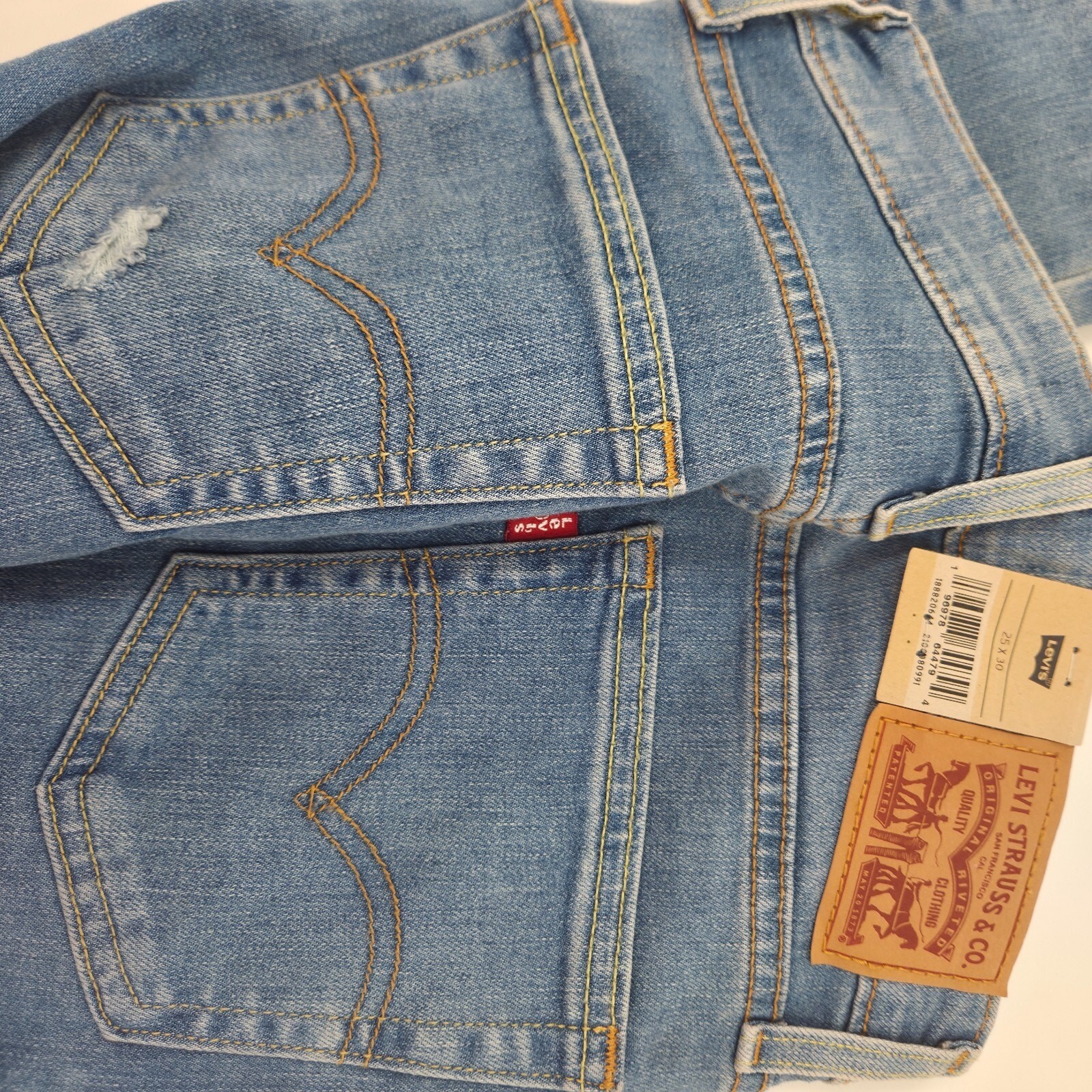NEW Denizen Levi’s 285 Relaxed Fit Jeans Men’s 25×30 Blue Denim w/ Tags