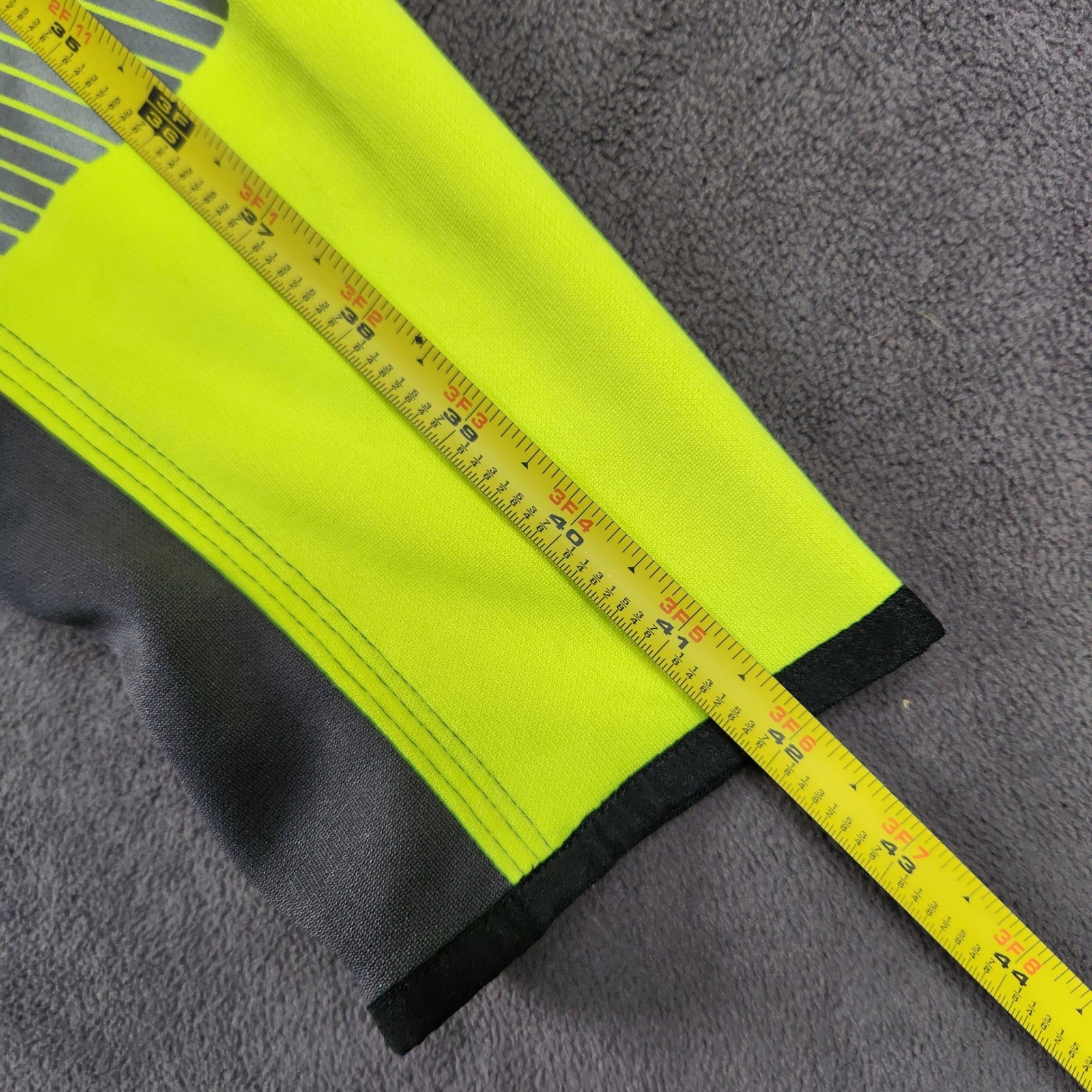 Truewerk T2 Fleece Werkhoody Mens 3XL Hi-Vis Yellow Gray Reflective Full Zip NEW