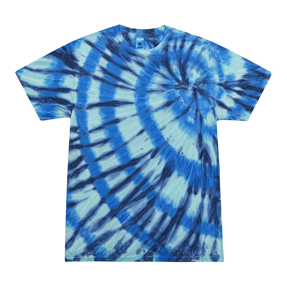 Multi-Color Tie Dye T-Shirts, Kids & Adults Short Sleeve Cotton Colortone