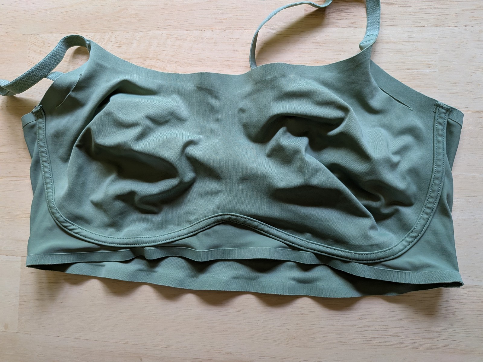 Ruby Ribbon Bra Size 42 Sage Green Second Skin Scoop Demiette