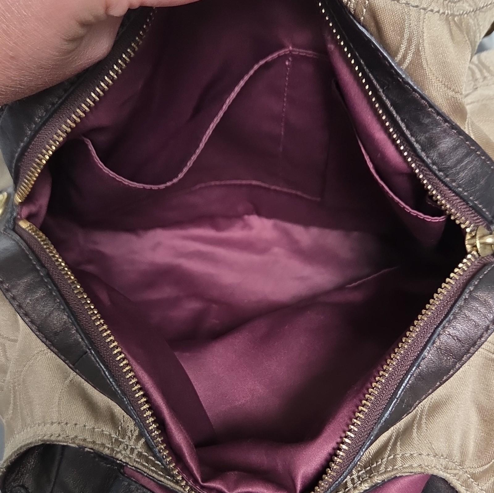 Vintage Coach Maggie Singature Hobo Shoulder Bag