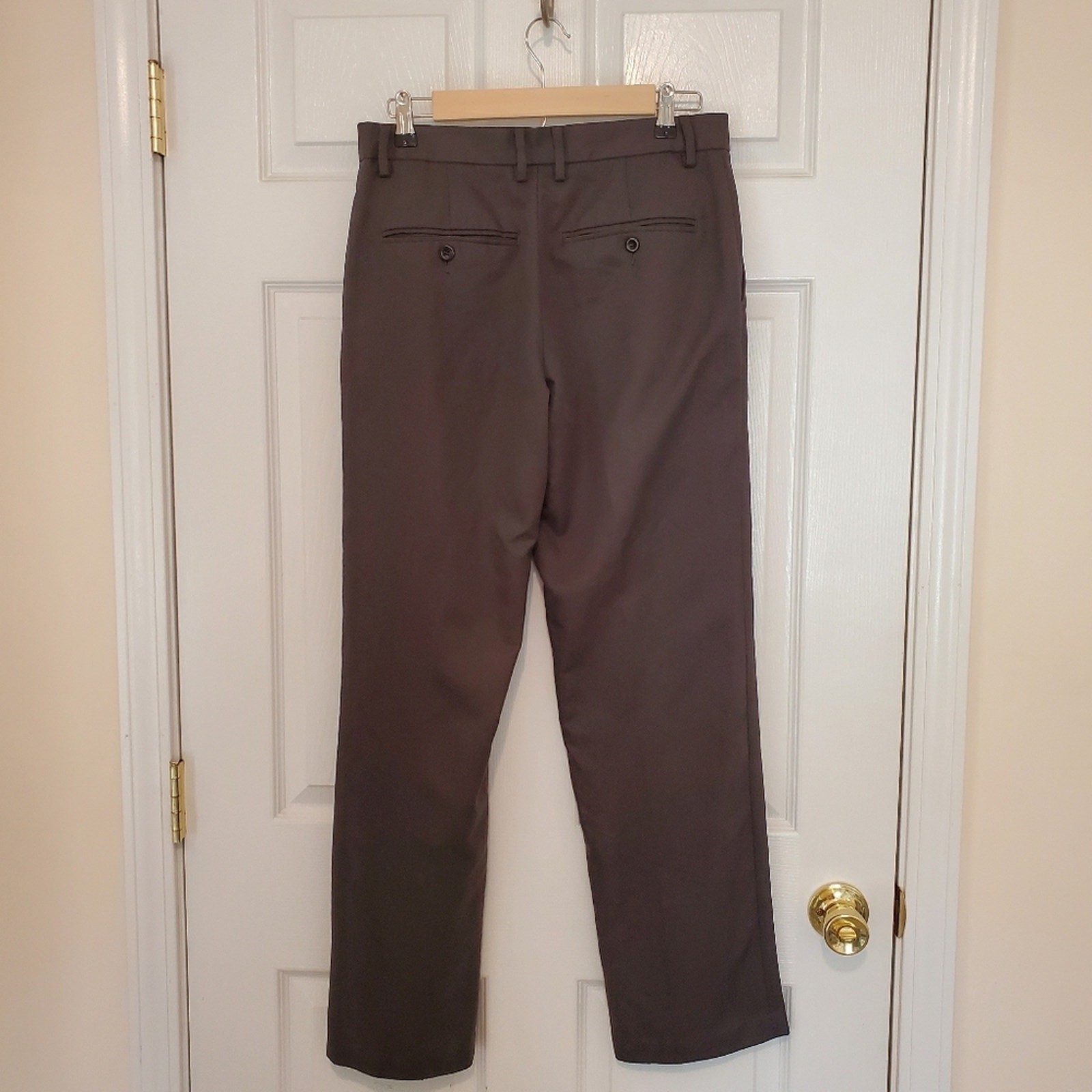 Men’s Dockers Straight Fit D2 Dress Pants Size 30 × 32 Dark Gray