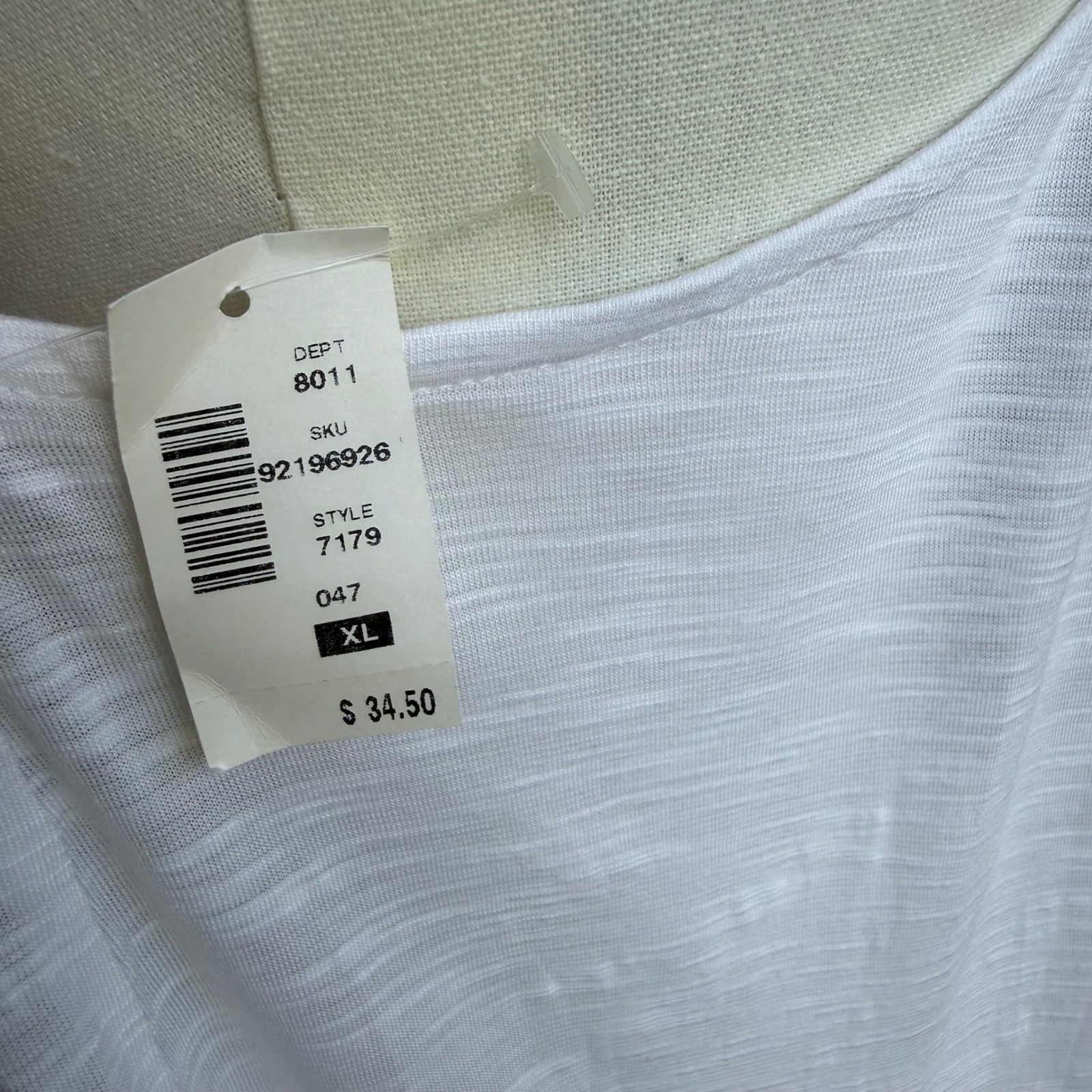 AEROPOSTALE Soft & Sexy Rayon Crochet Trim Racerback Tank Top XL White
