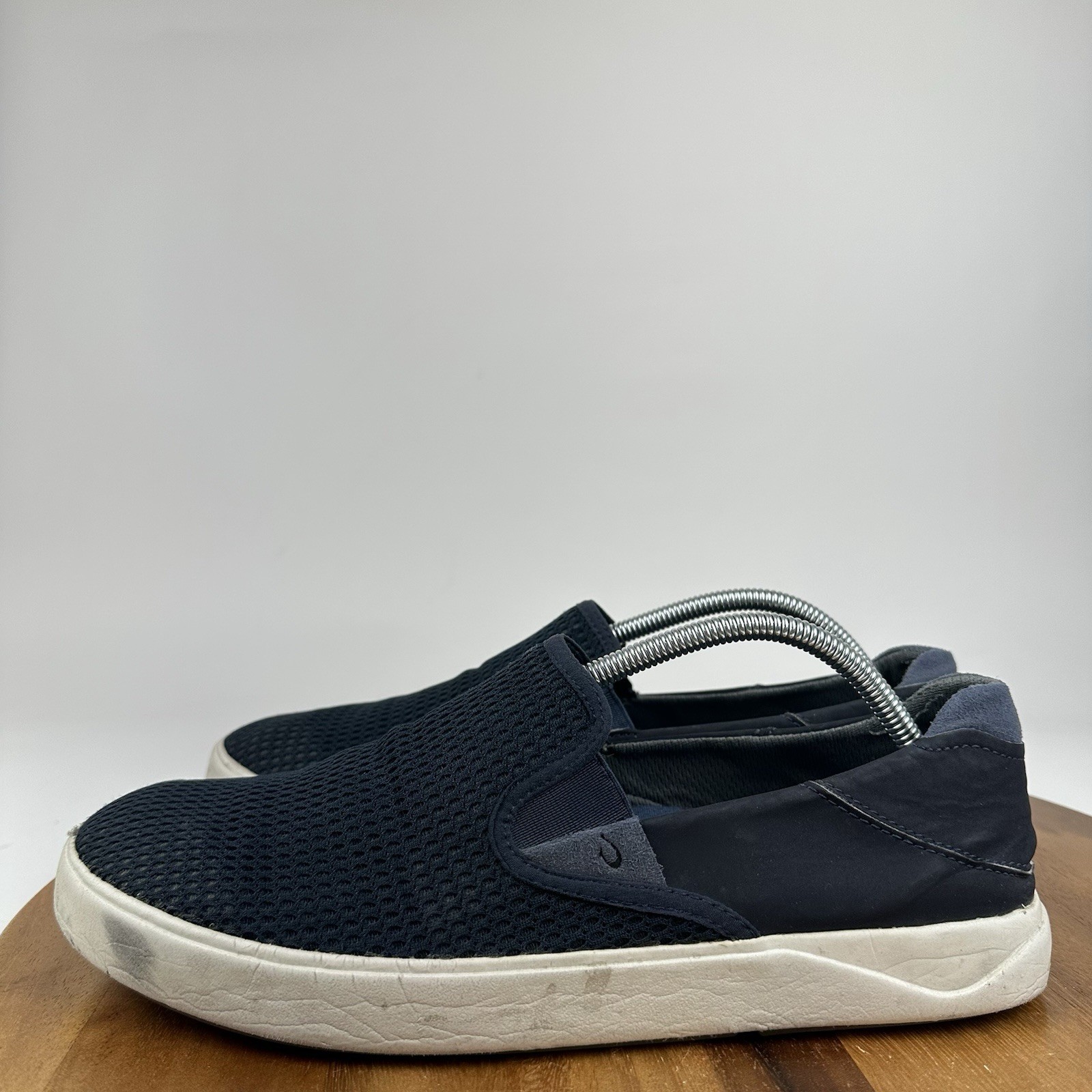 Mens Olukai Lae’Ahi Blue Mesh Casual Slip On Low Sneakers Shoes Size 11 M GUC