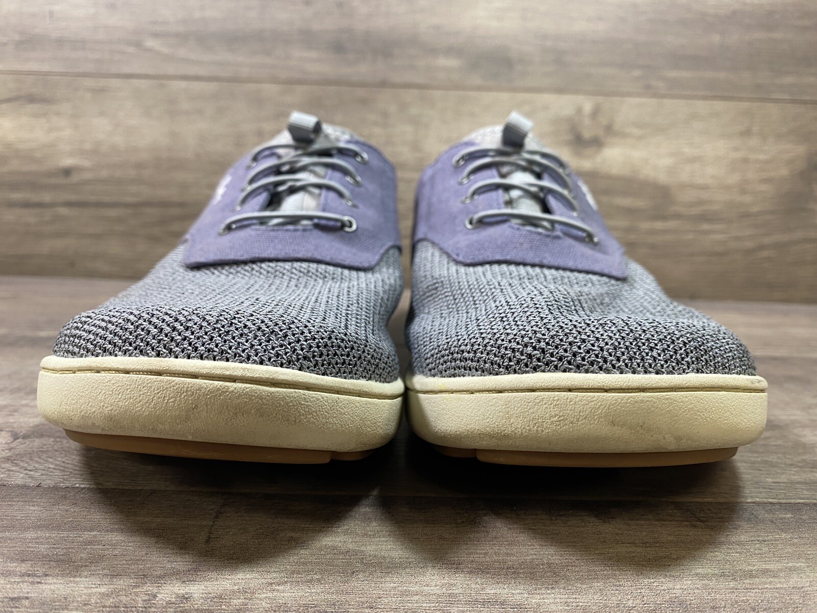 Olukai Nohea Moku Mesh Casual Comfort Sneakers Shoes Beach Gray Mens Size 9
