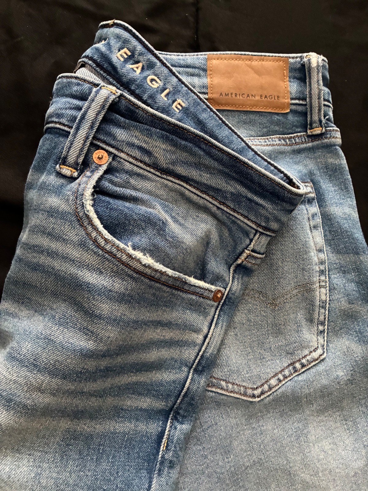 American Eagle AirFlex+ Men’s 32 x 32 Skinny Jeans Stretch Acid Denim