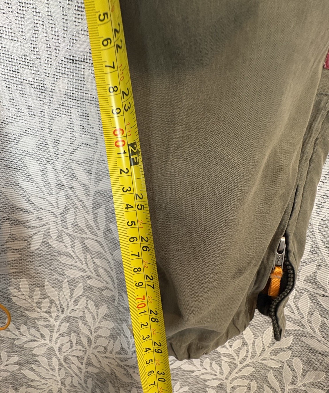 Vintage 90s Y2K Abercrombie & Fitch Military Cargo Pants Herringbone Olive Green