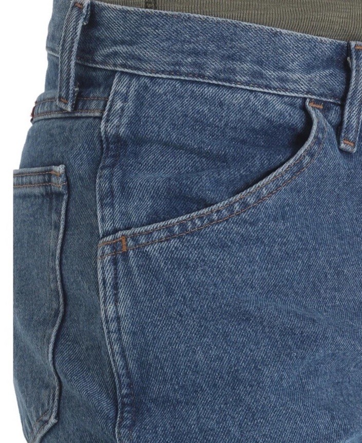 Men’s Rustler Wrangler Classic Regular FIt Straight Leg Jeans 100% Cotton