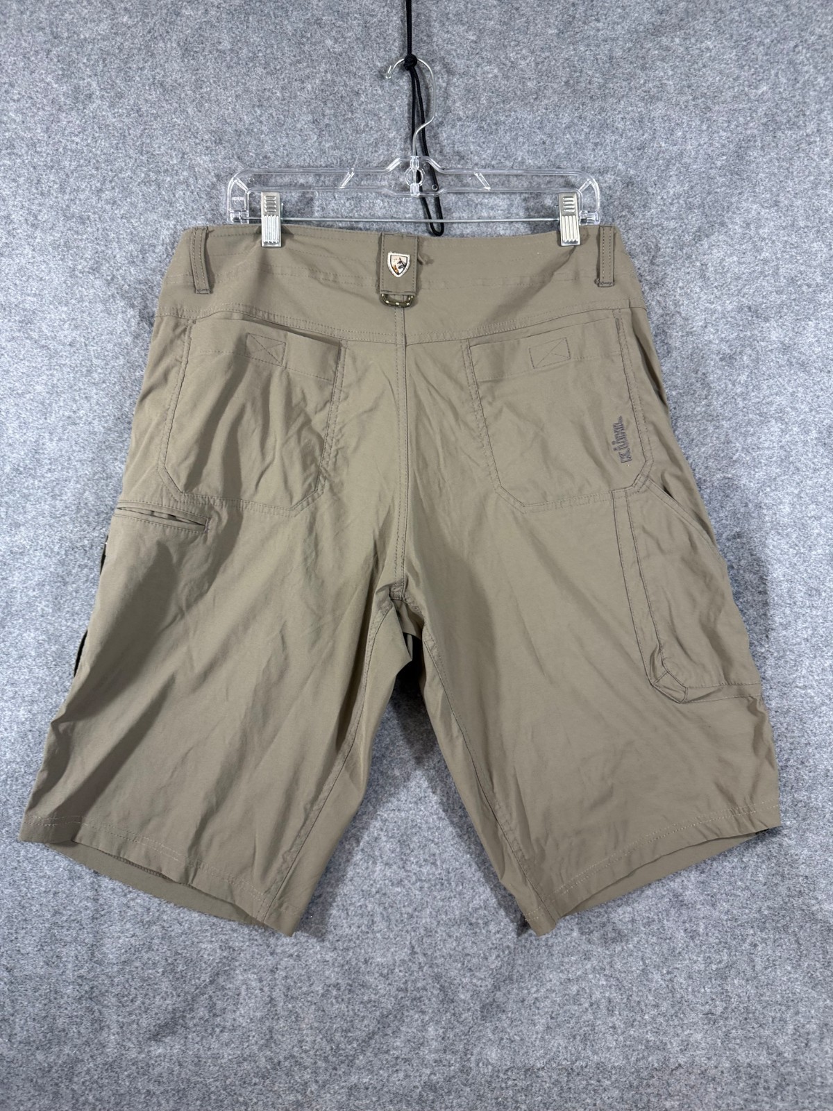 Kuhl Hiking Camping Shorts Mens 36 Khaki Beige Stretch Outdoor Utility Pockets