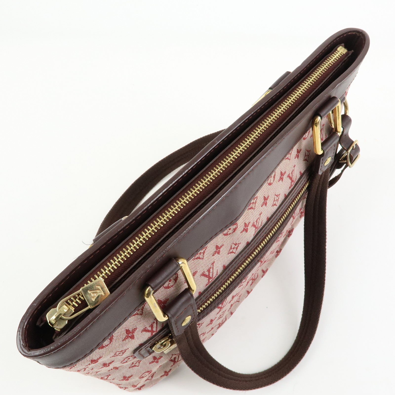 Louis Vuitton Monogram Mini Lucille PM Hand Bag Cerise M92678 Authentic Used F/S