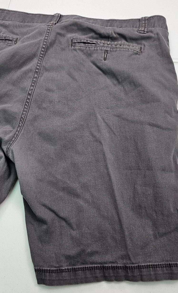 Iron Co Mens Shorts 38 Grey Flex Waistband Comfort Stretch Flat Front 1435250S