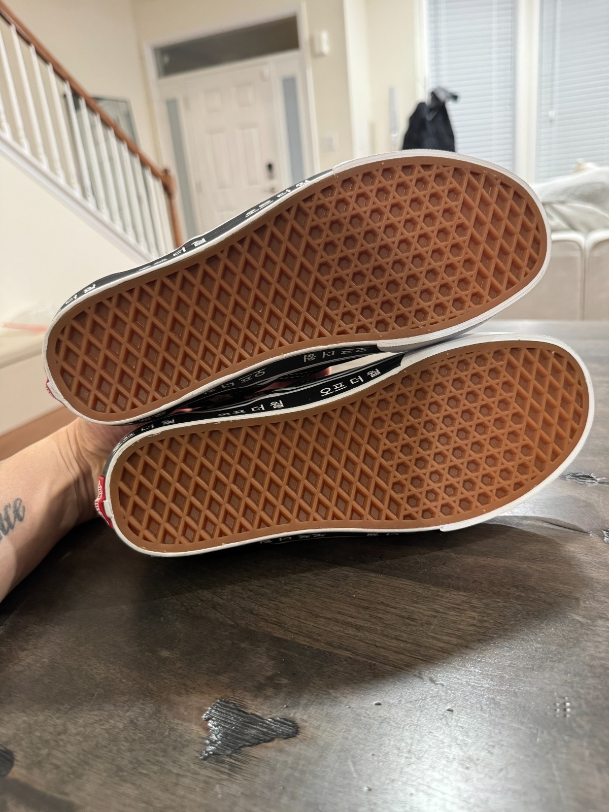 VANS Classic Slip-On “Koreantypgrphy) (SKU VN0A33TB9HW) Men size 8-13