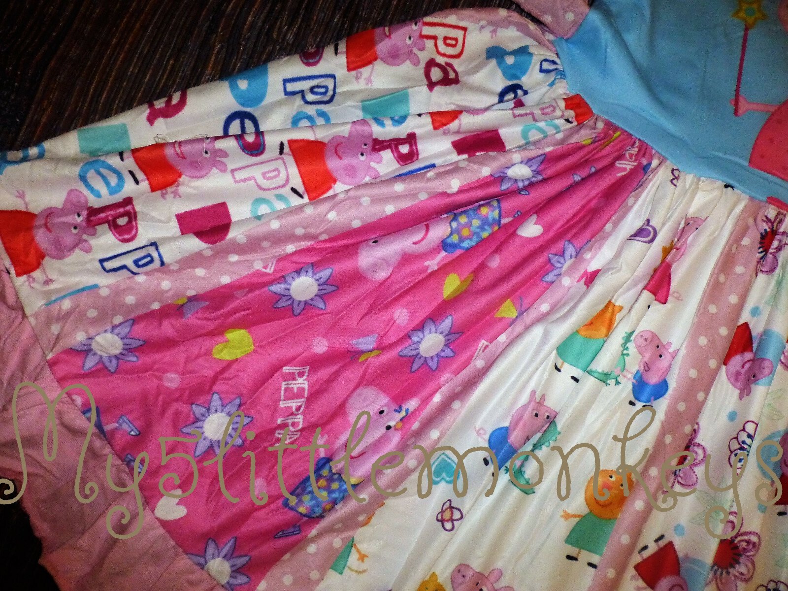 NEW Boutique Peppa Pig Girls Sleeveless Ruffle Twirl Dress
