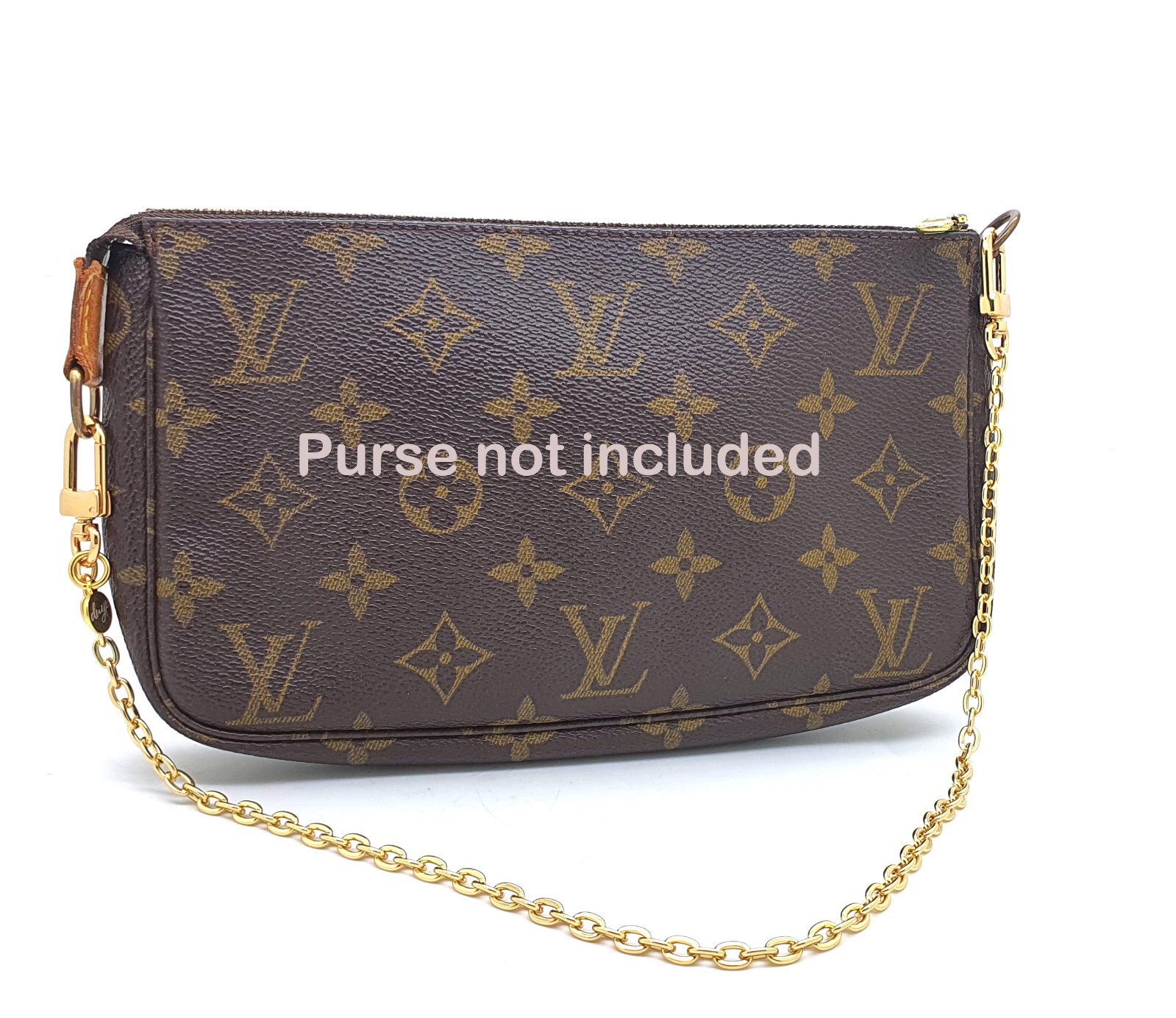 Gold Shoulder Strap Short Oval Chain 50cm/ 19.6″ for pochette accessoires clutch