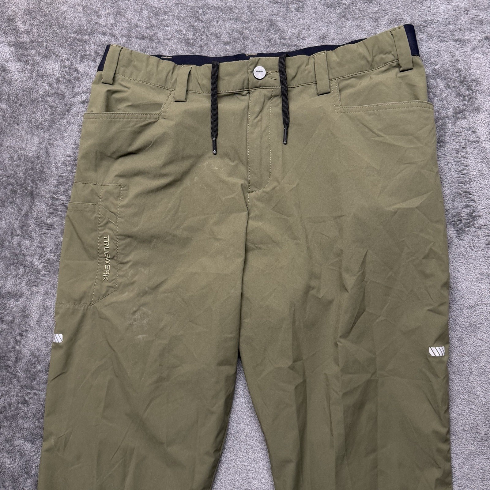 Truewerk Cloud Pants Men XL Green Workwear Utility Outdoor Performance