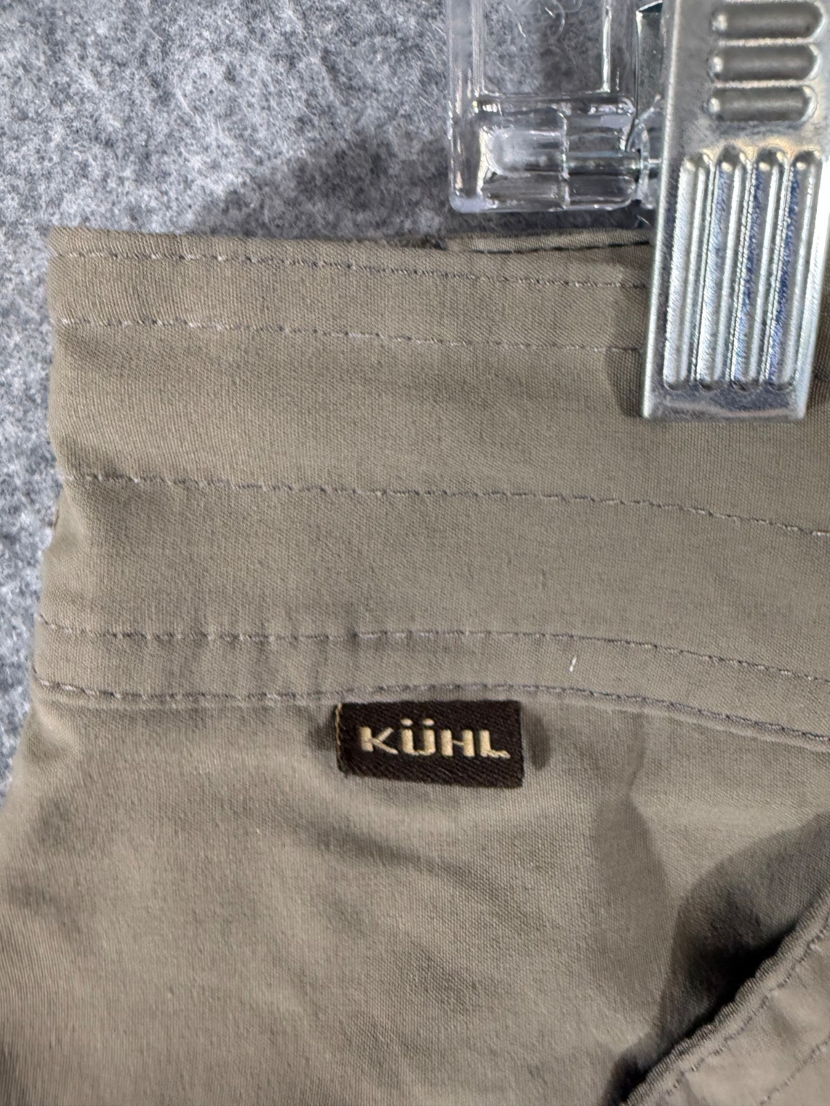 Kuhl Hiking Camping Shorts Mens 36 Khaki Beige Stretch Outdoor Utility Pockets