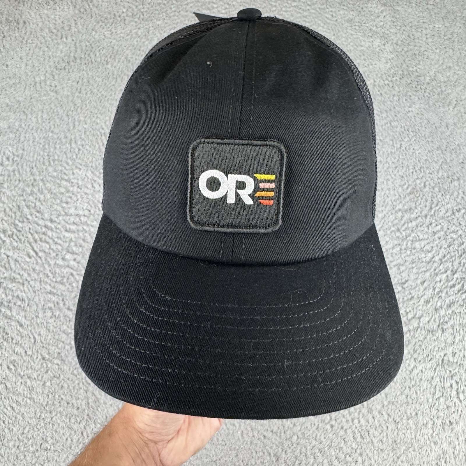 Outdoor Research OR Quadrise Trucker Lo Pro Cap Hat Black Nwt