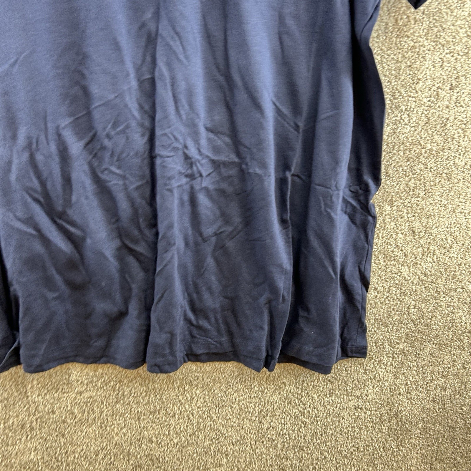 NWOT Roman’s Women’s T-Shirt Top Size 5X Blue Short Sleeve Pullover Stretch