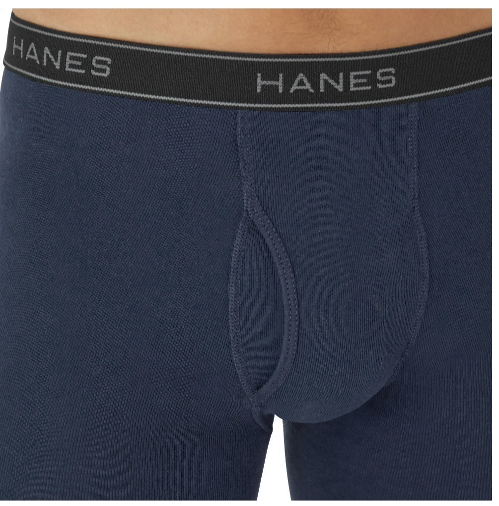 10-Pack HANES Men’s XL Boxer Briefs Tagless Comfort Flex Waistband Solid Colors