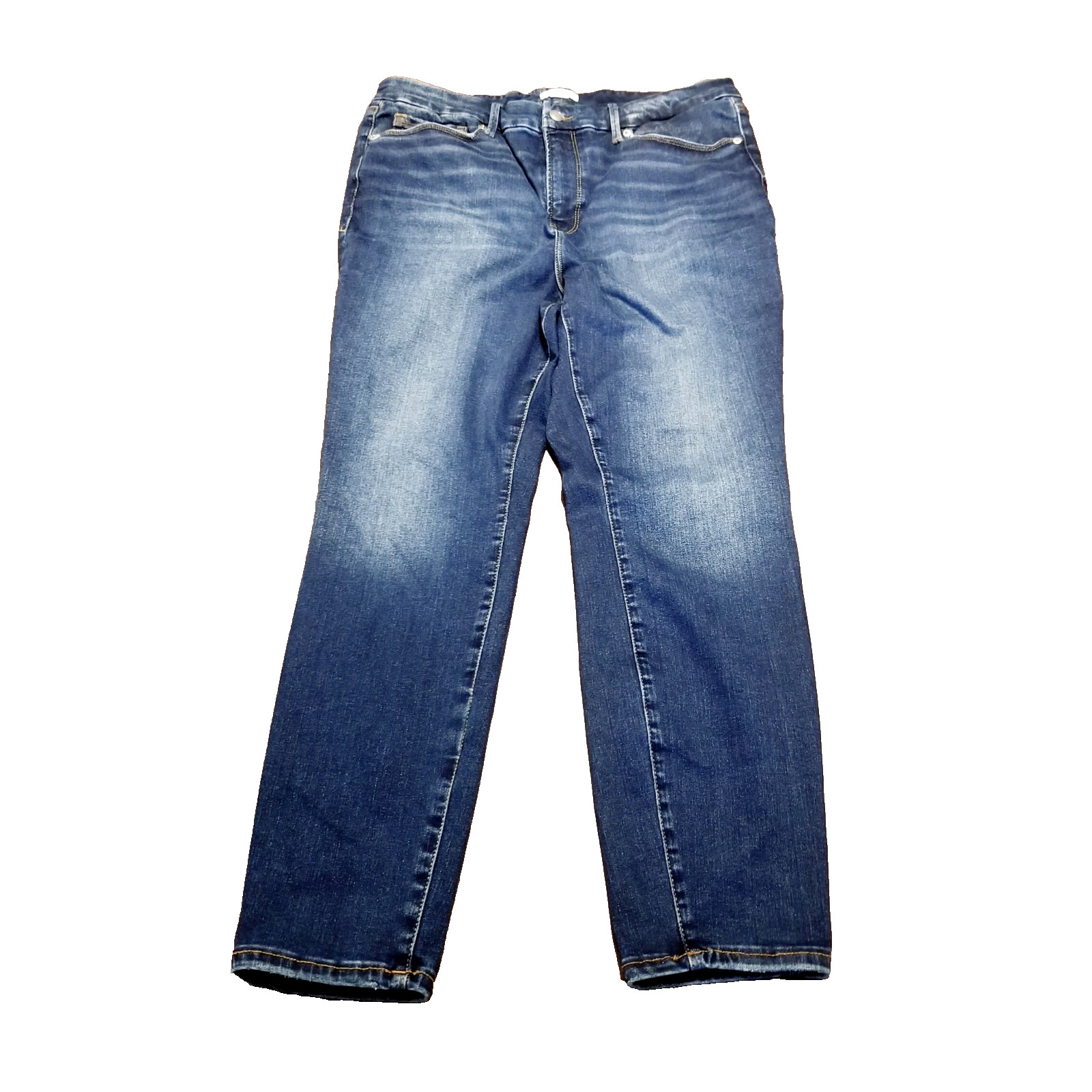 Good American Always Fits Jeans Women’s Size 14-18 Blue Stretch Denim (34×28)