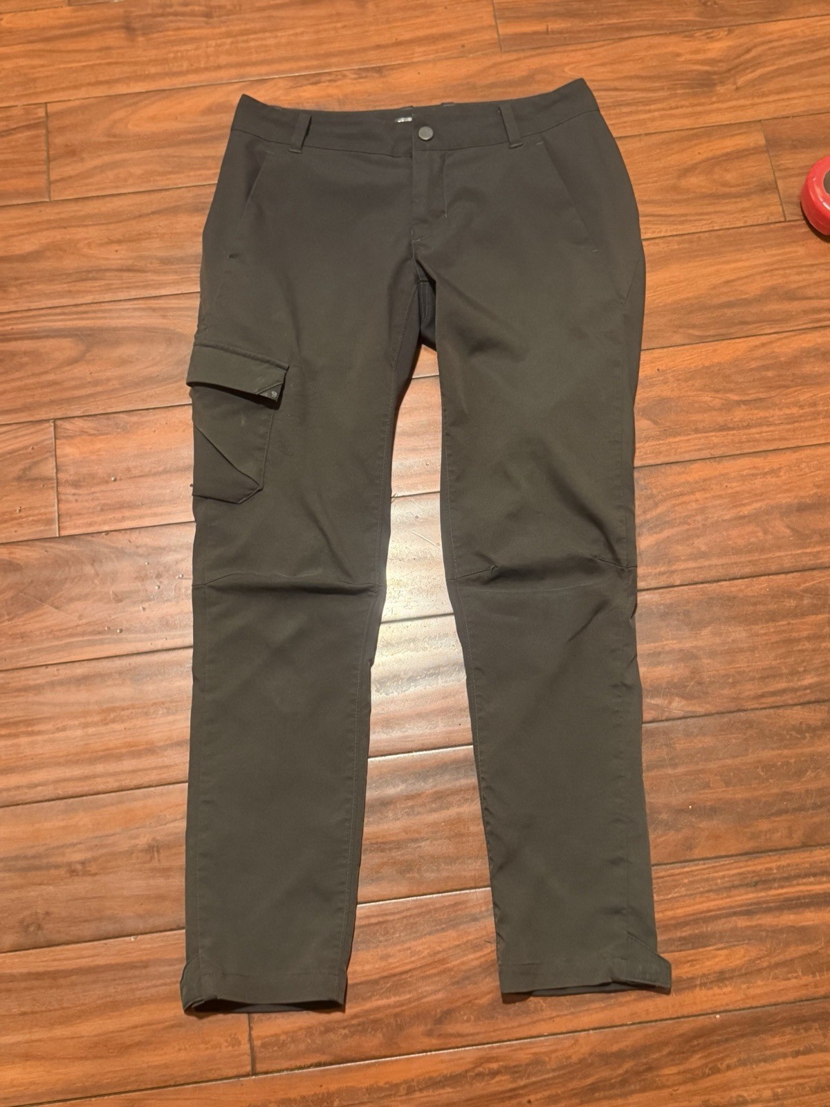 Mountain Hardwear Pants Womens 2×29 Gray Cargo Pocket Outdoor Hiking Drawstring