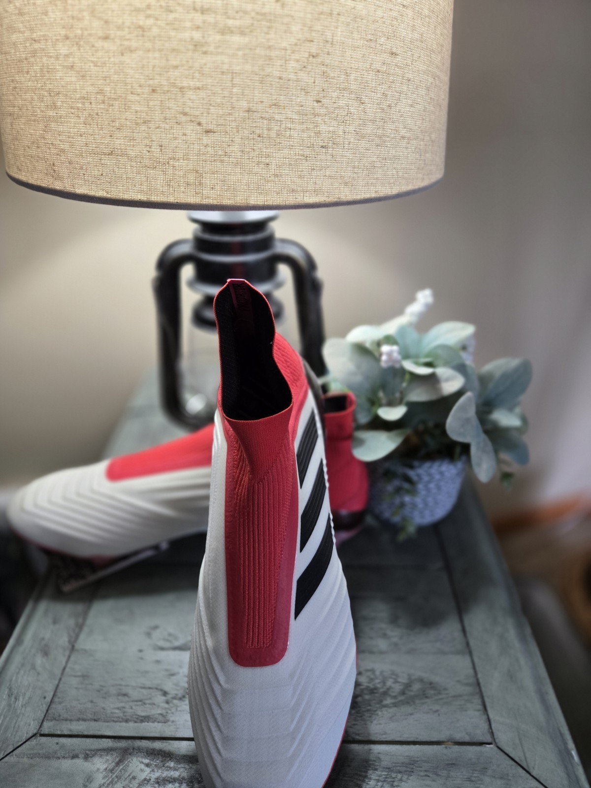 adidas Predator 18+ FG/AG Cold Blooded – Footwear White/Core Black/Real Coral