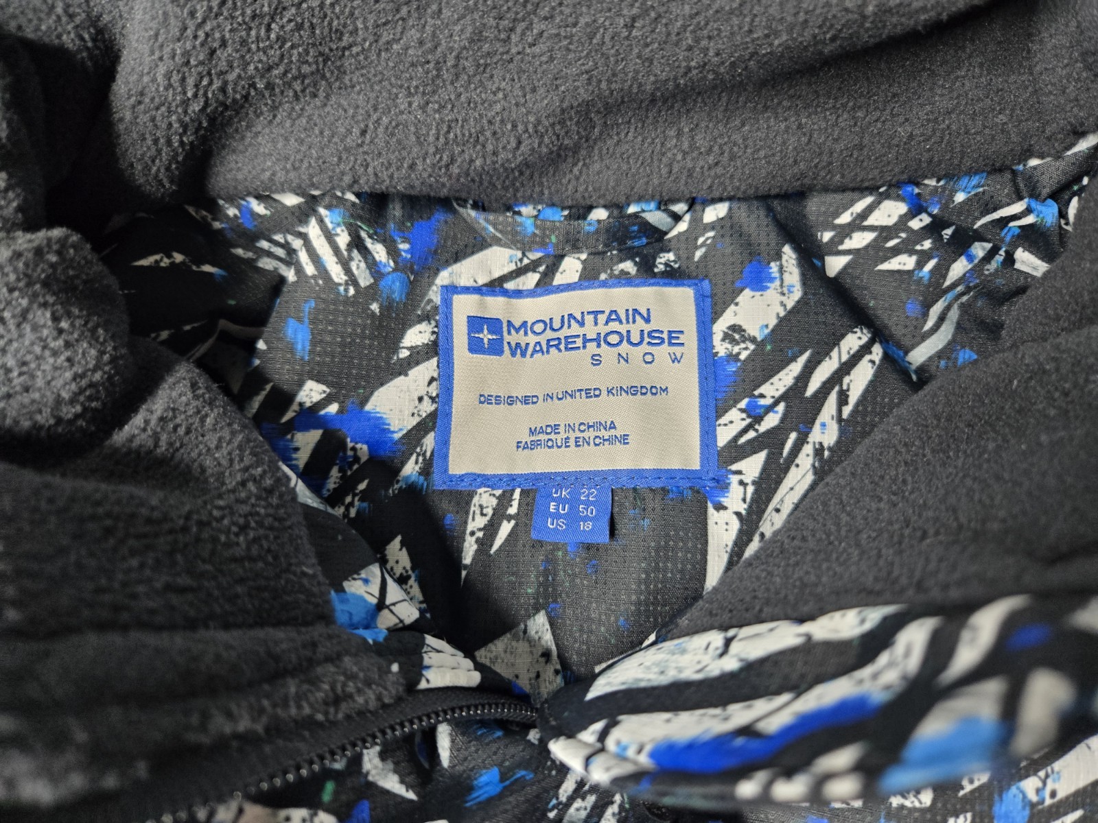 Mountain Warehouse Snow Jacket Women’s Size 18 Multi-color Insulated Water Proof