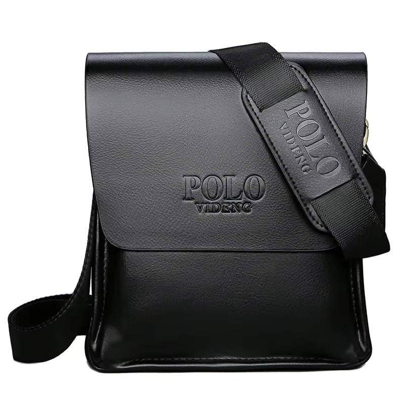 Polo Style Vertical Shoulder Bag Casual Crossbody Business Travel Bag Free Ship