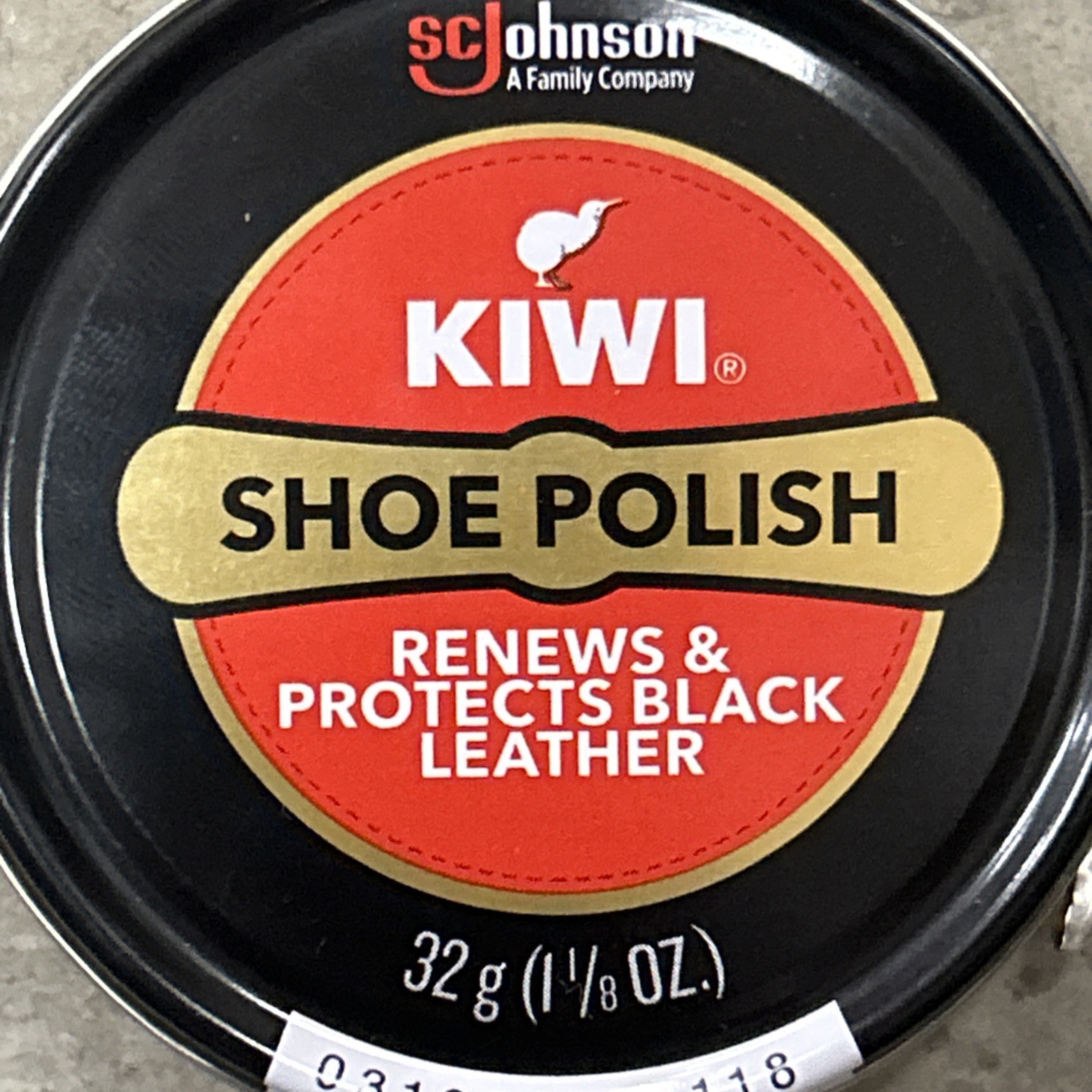 2X KIWI Black Leather Renews Protects Shiny Shoe Polish 1 1/8 oz Tin Snap Can