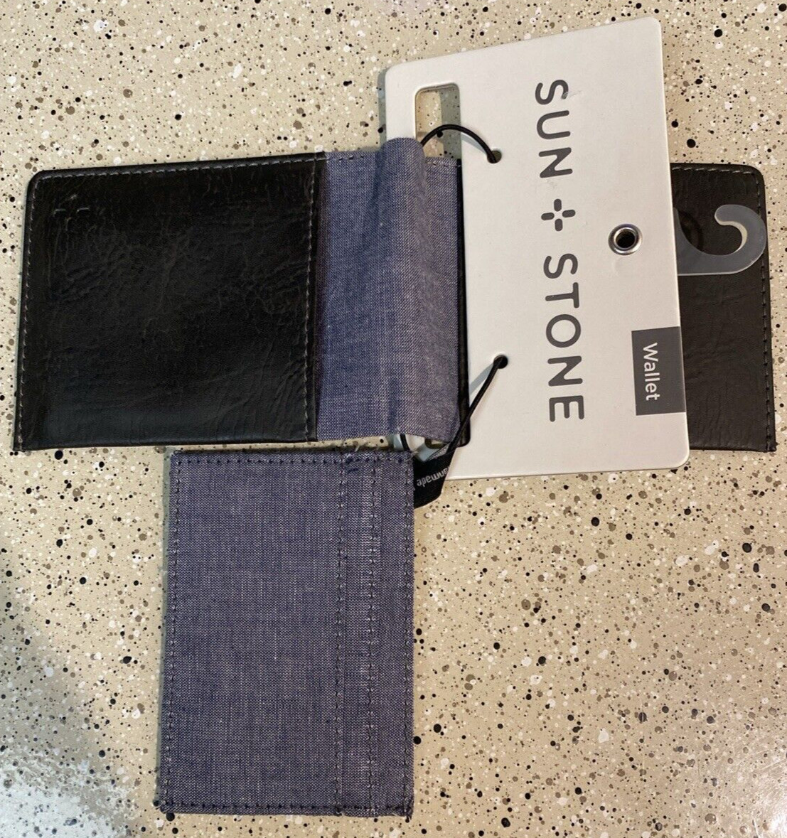 Sun + Stone Black Slim Fold Wallet RFID Protection Blocker, Created For Macy’s