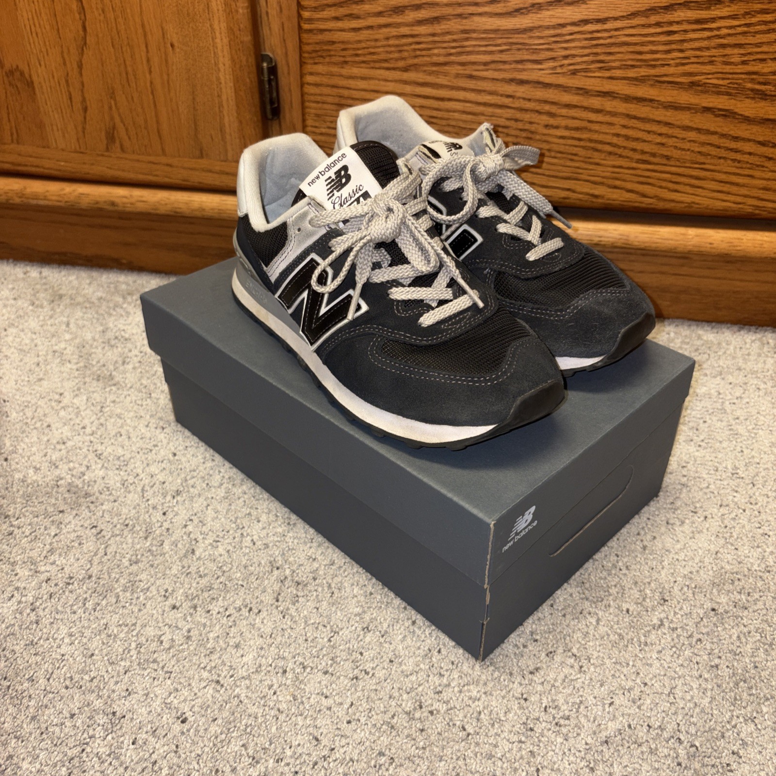 New Balance 574 Black/Grey US Mens Size 7