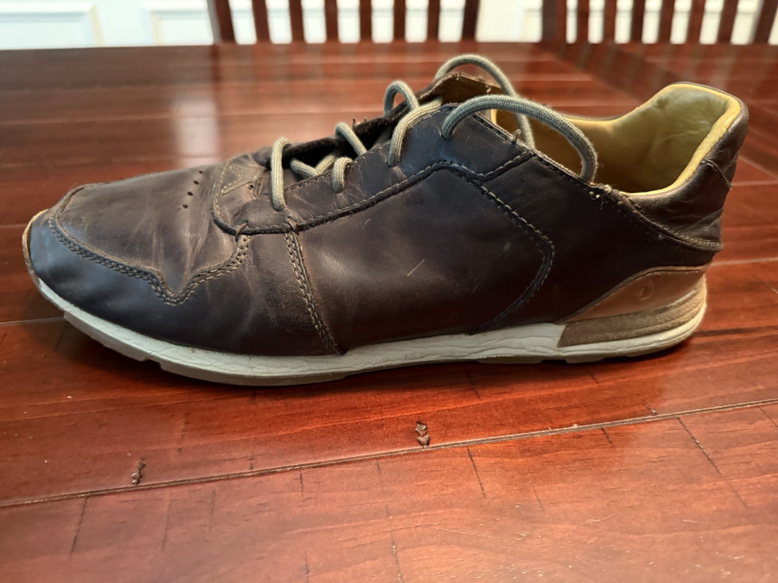 Olukai Huaka’i Li Leather Shoes Sneakers Brown Casual Men’s Size 11 US / 44 EU