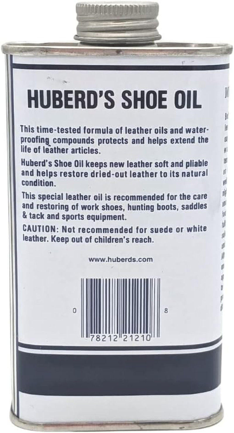 Huberd’S Shoe Oil – Leather Conditioner and Waterproofer since 1921. Easy Pour F