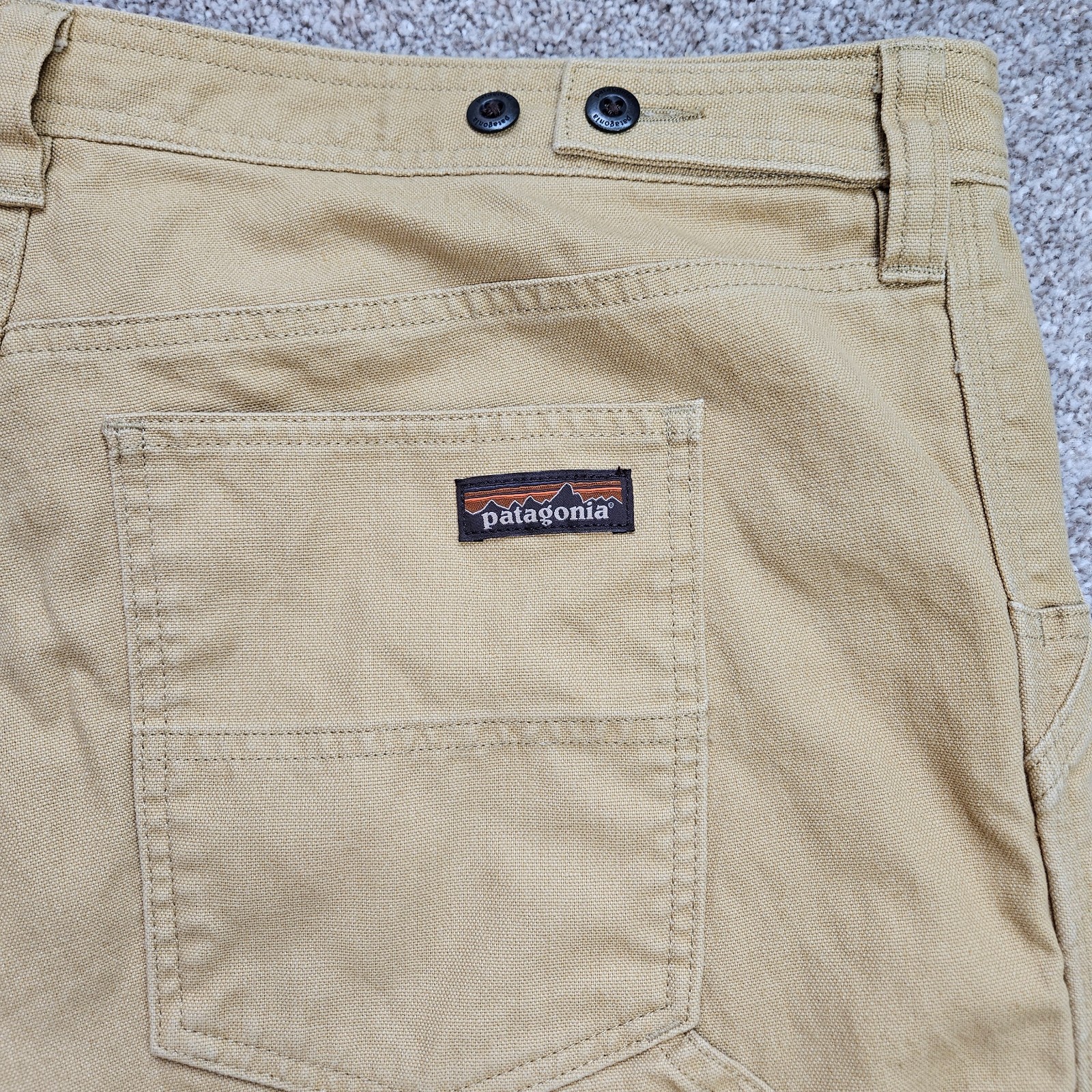 Patagonia All Seasons Hemp Canvas Double Knee Pants Women 18 Tan Workwear