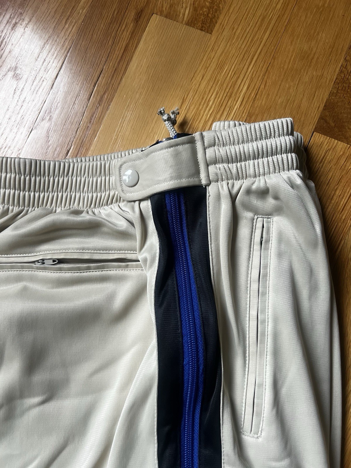 Vintage 80s/90s Solare Sporta Track Pants Mens Med Zip Side Stripe