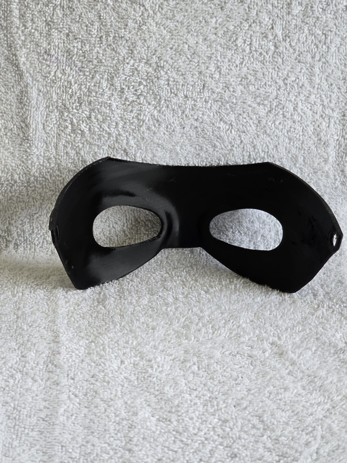 Black Plastic Halloween Costume Eye Mask, One Size, Batman Style