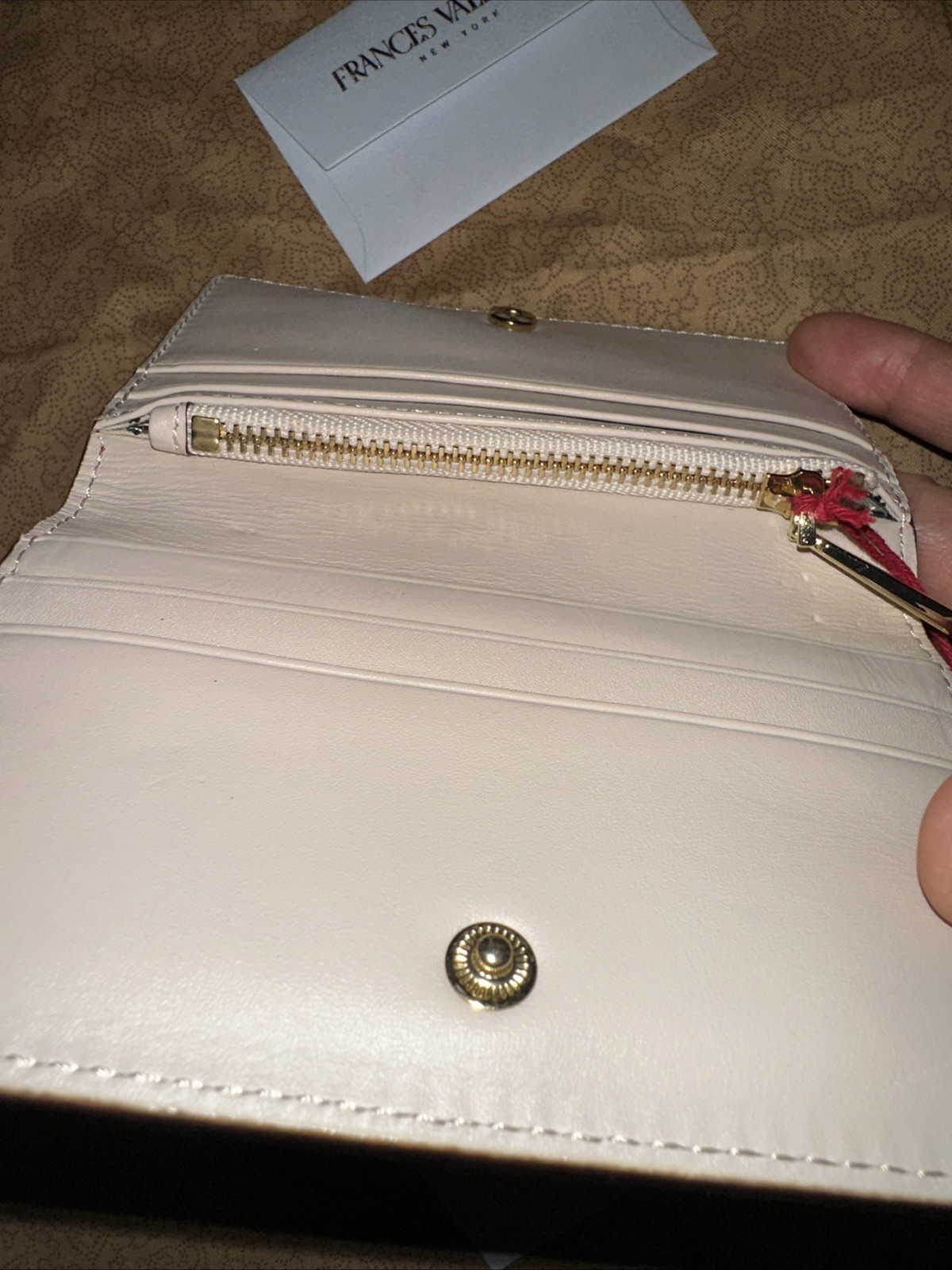 Frances Valentine Perfect Card Wallet ~ red