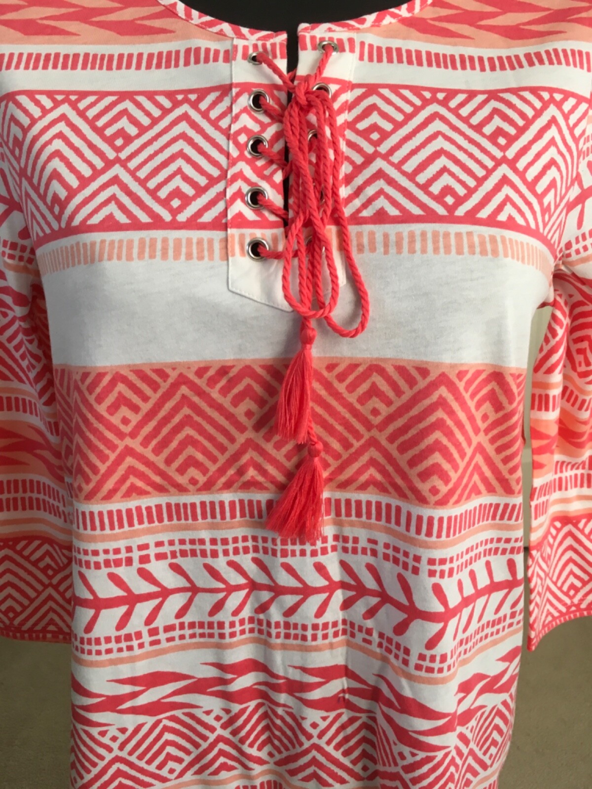 Emreco Ladies Tunic Style 3Qtr sleeve 100% Cotton top – BNWT
