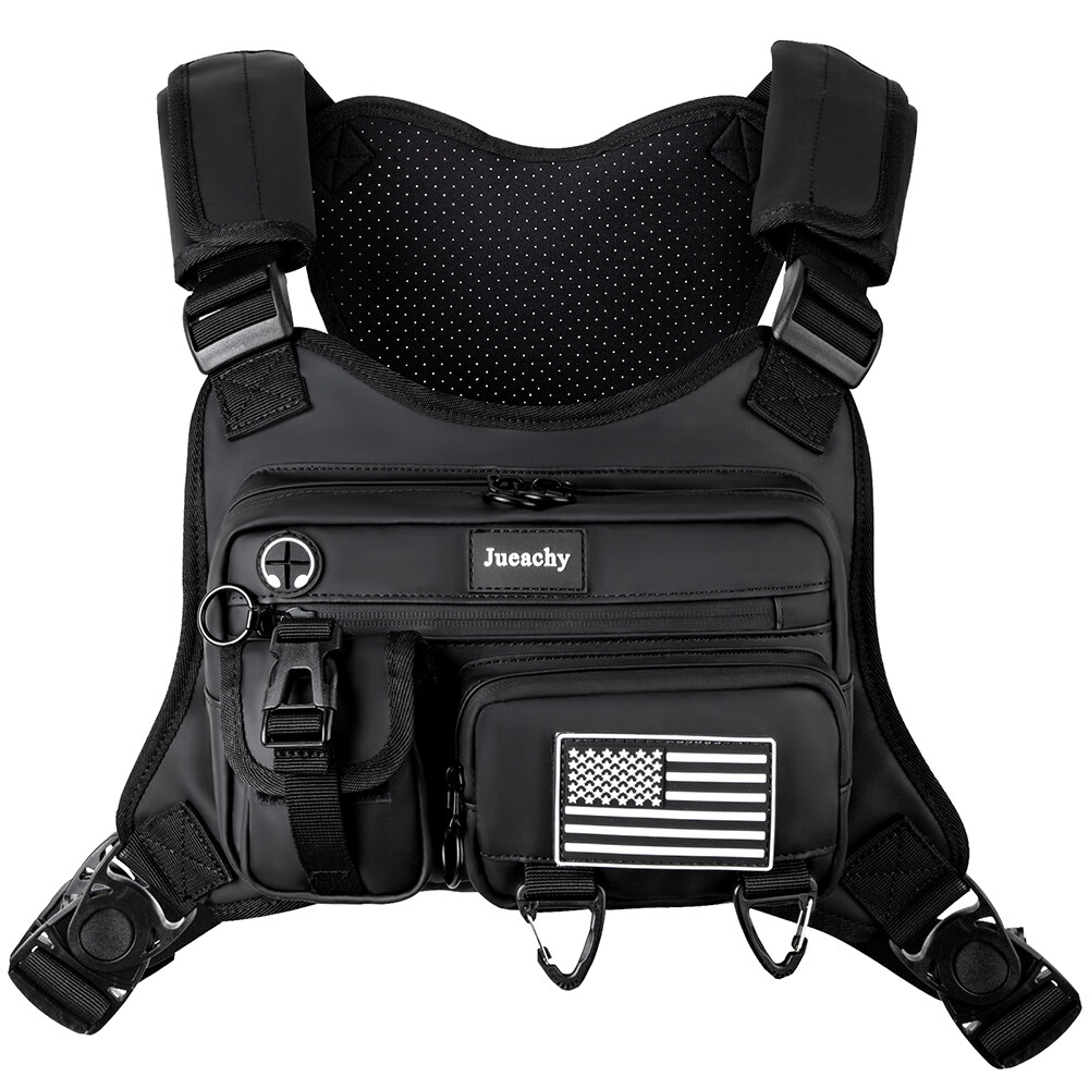 Tactical Combat Chest Rig Bag Front Pouch Outdoor Sport Protective Vest Pack Bag