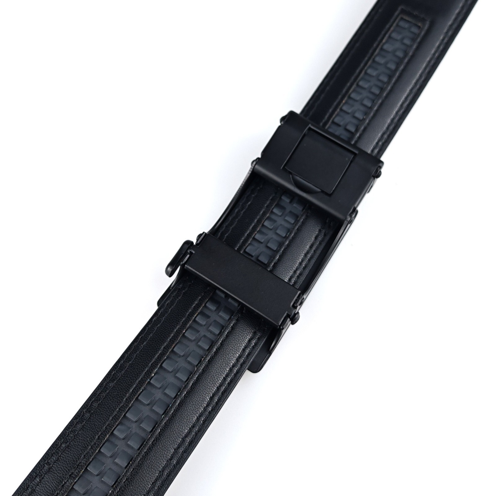 Genuine Leather Mens Ratchet Belt Belts For Men Adjustable Automatic Buckle Ti