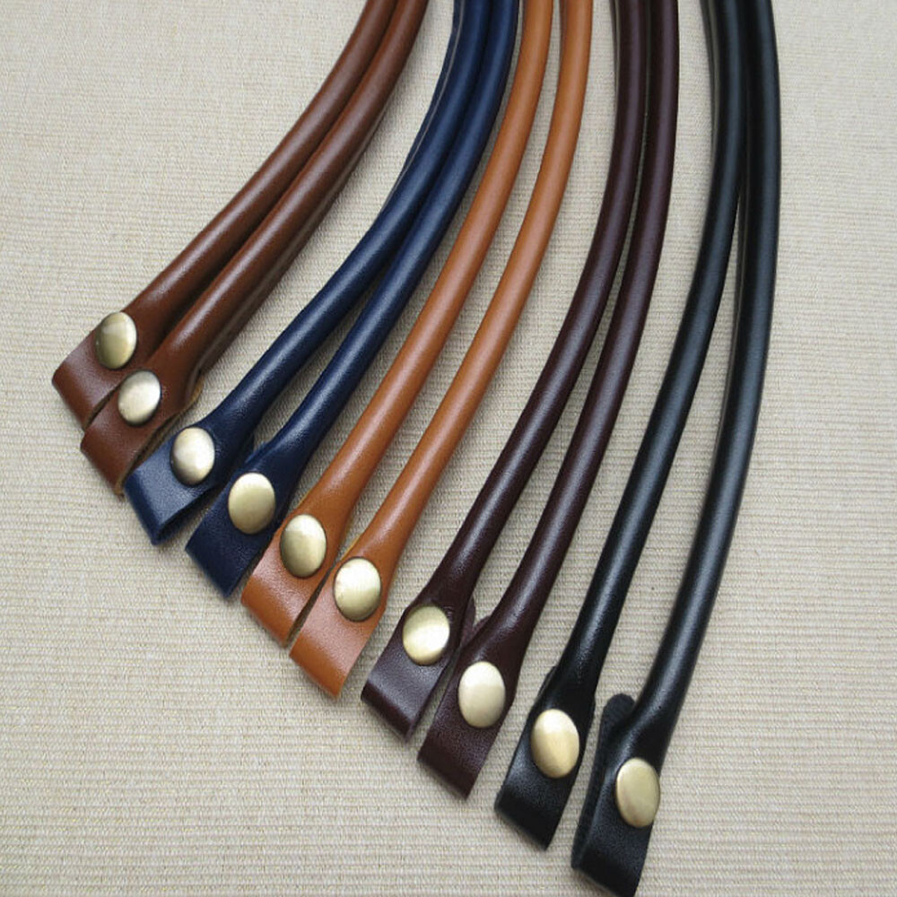 1pair Leather Bag Handles Replacement Shoulder Bag Handbag Tote Bag Strap Handle