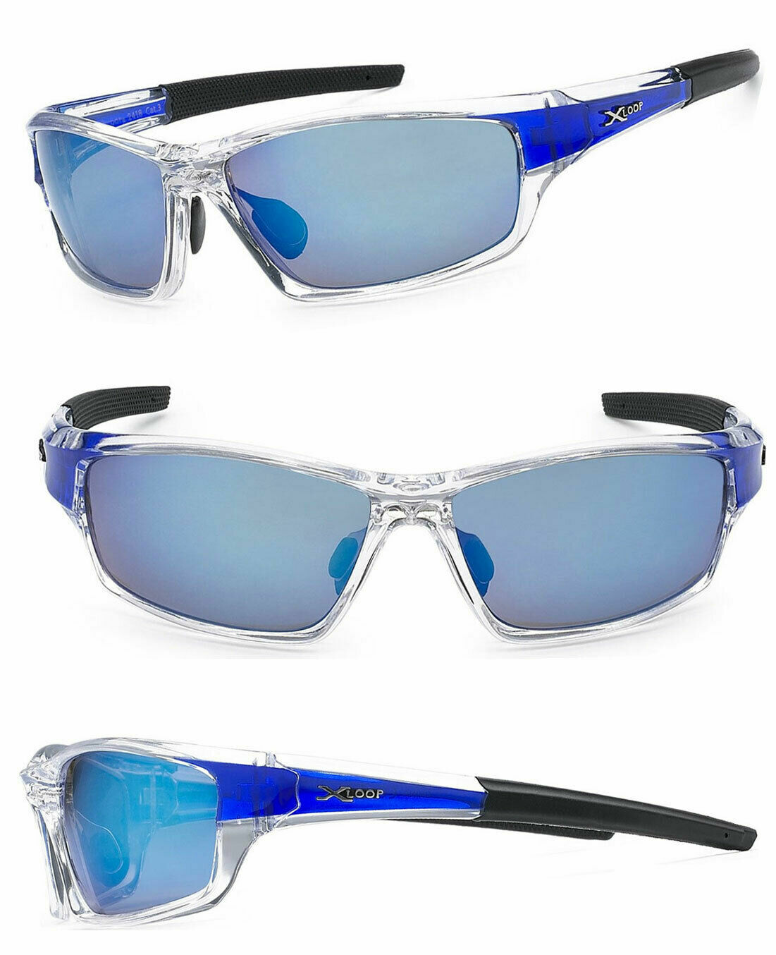 Mens Wrap Around Sunglasses Fashion Designer Rectangular Shades Sport Golf