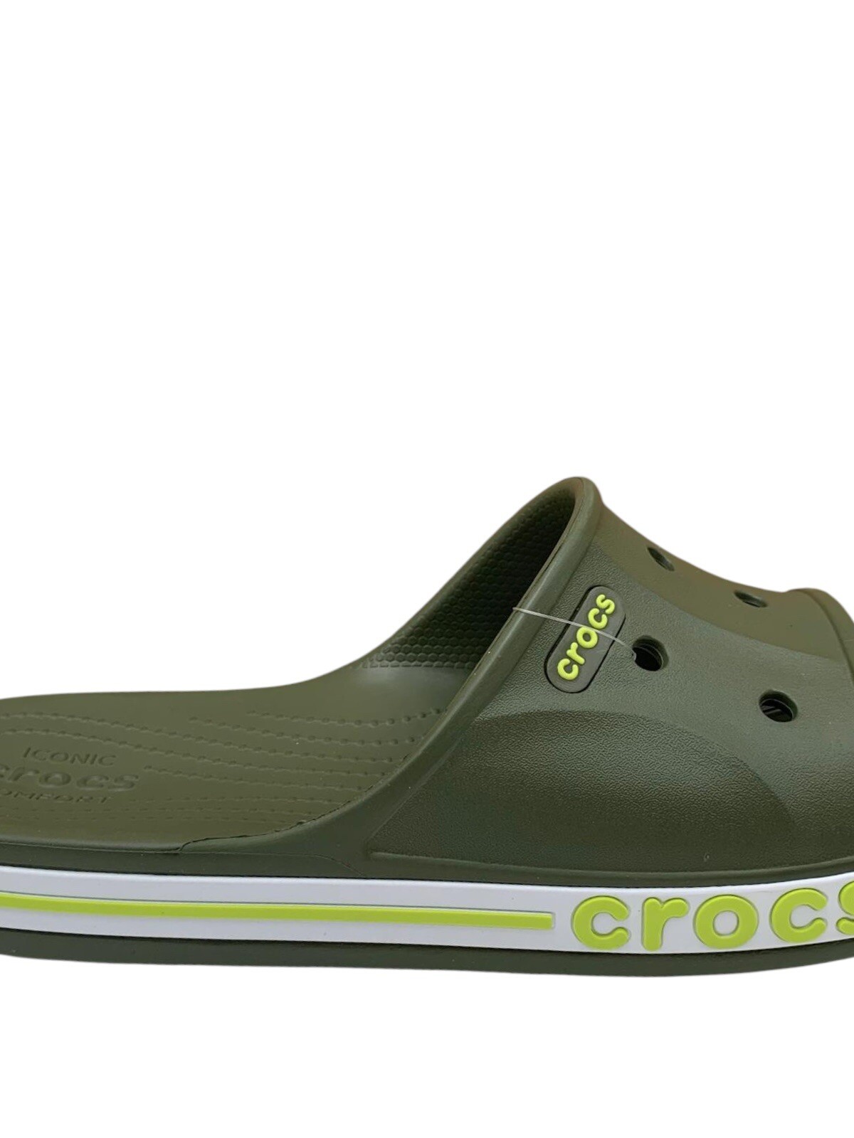 Crocs Bayaband Men’s Slide Sandals Size 10 Army Green Water Friendly