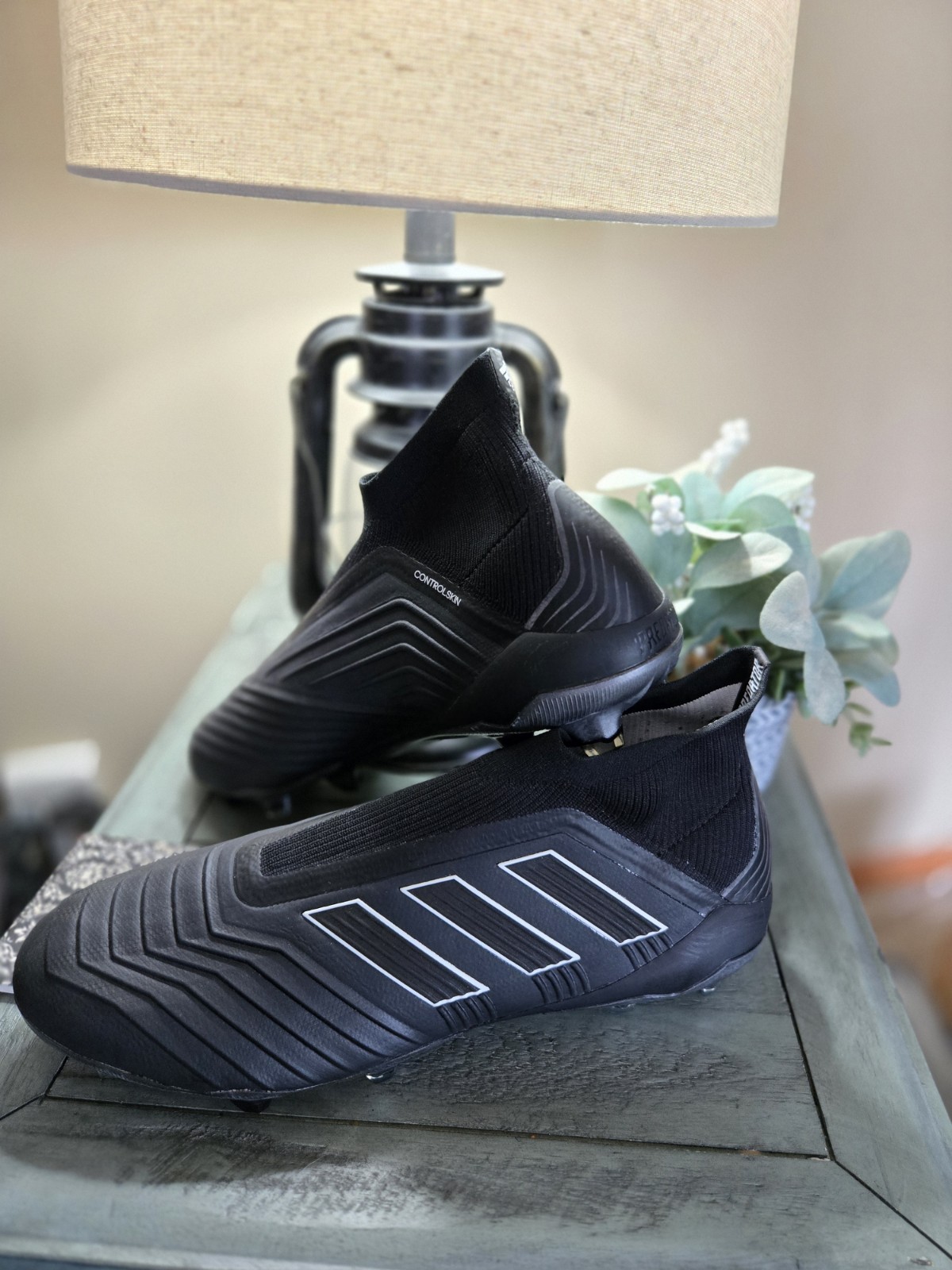 adidas Predator 18+ FG Soccer Cleats Core Black/Footwear White/Black Size 13