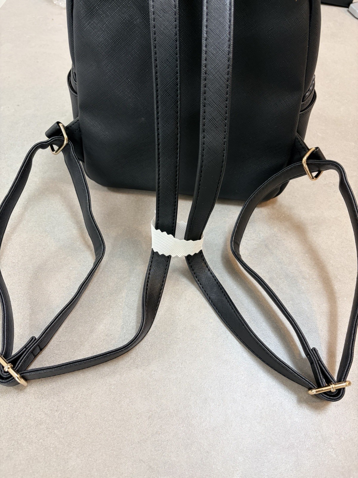 LIZ LISA Black Mini Backpack Ribbon Heart Charm Kawaii Japanese Fashion Bag