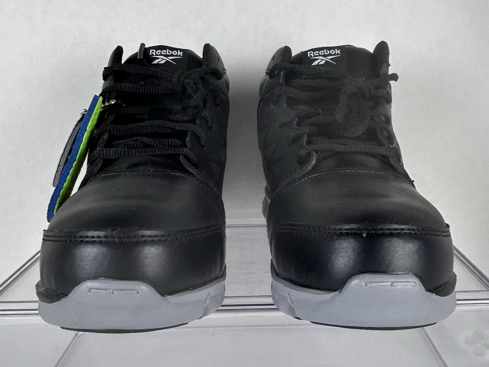 Reebok Sublite RB4143 Unisex Men 4 Women 6 Black Leather Alloy Toe Safety Boots
