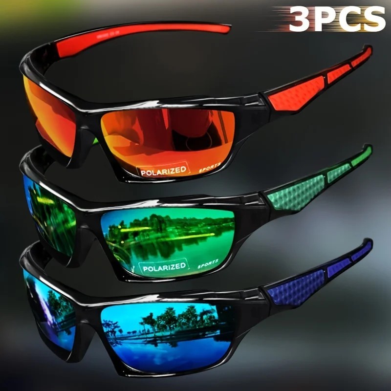 New 2025 Polarized Vertex Men AntiGlare Fishing Cycling Driving Sport Sunglasses