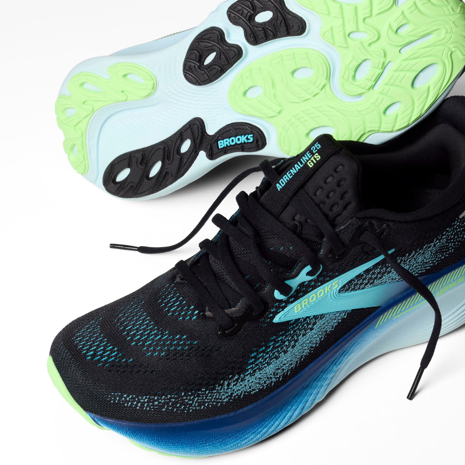 Men Brooks Adrenaline GTS 25 Durable Breathable Sneakers