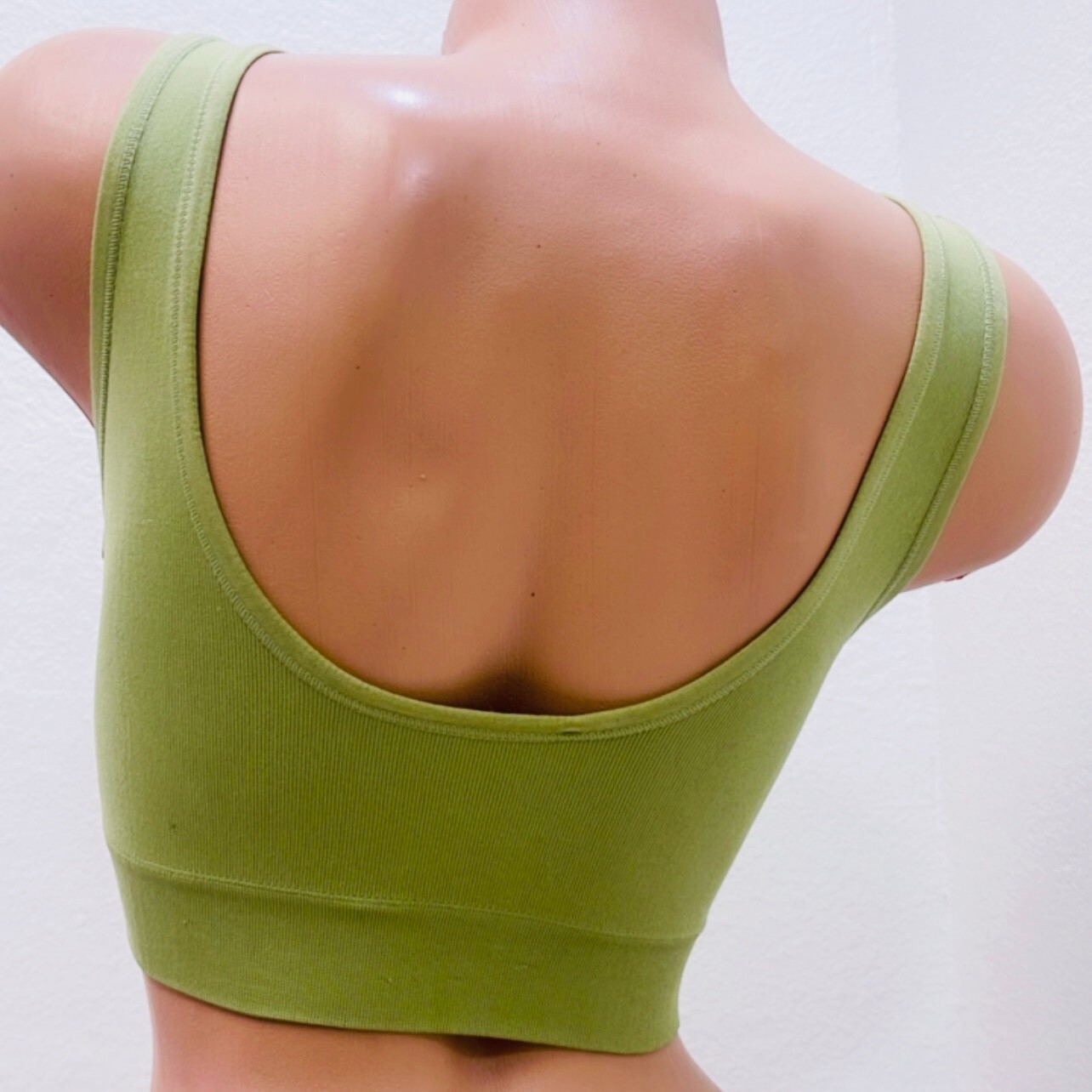 6Pk Sport Bras Seamless Wire Free open front Support Tank Sports Yoga Sleep Bra