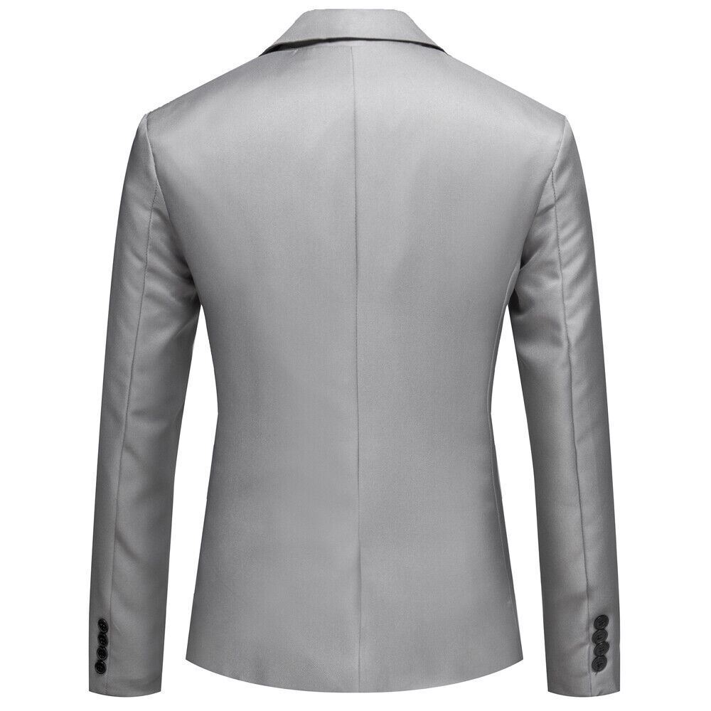 Men’s Tuxedo Jacket Notched Lapel One Button Suit Blazer for Dinner Wedding Prom